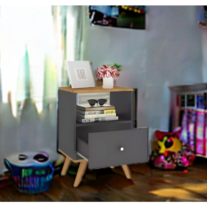 Mesa De Luz Linea Nordica Living Dormitorio 1 Cajon Mesa De Luz Linea Nordica Living Dormitorio 1 Cajon