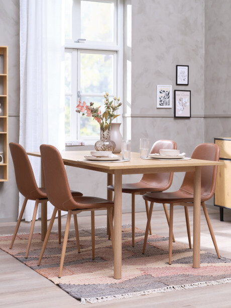 Mesa de comedor ALSTED 90x160 color roble Mesa de comedor ALSTED 90x160 color roble