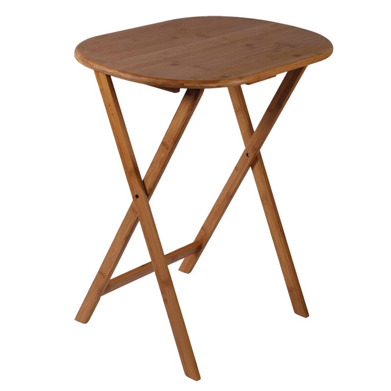 Mesa Oval Plegable en Bamboo Selecta 61x42cm Mesa Oval Plegable en Bamboo Selecta 61x42cm