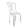 SILLA DE PVC BISTRO MOR SIN POSA BRAZOS - BLANCA SILLA DE PVC BISTRO MOR SIN POSA BRAZOS - BLANCA