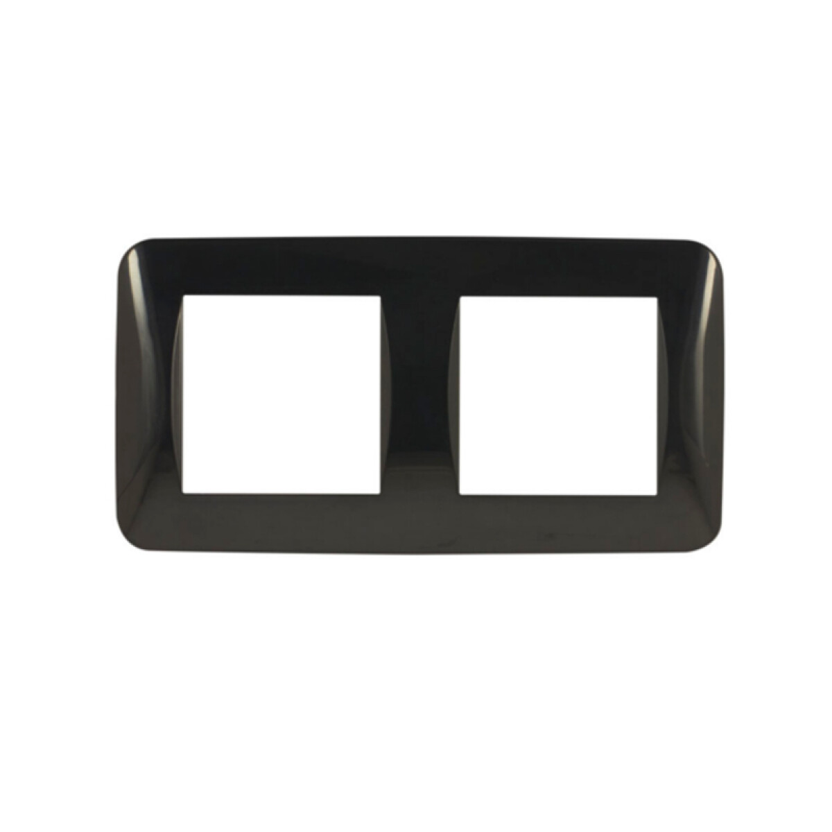 Plaqueta p/2 + 2 módulos, gris - Mini Reggio - M46918 