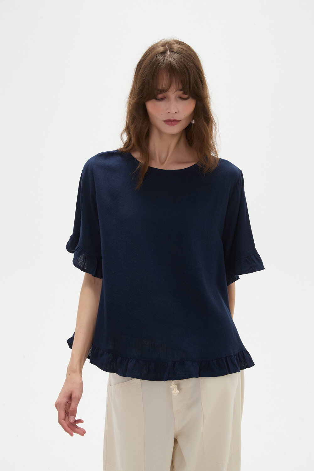 Blusa Abbas Azul Marino