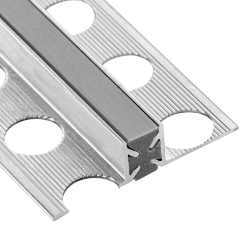 JUNTA DILATACION COLOR GRIS PERFIL ALUMINIO 10X10 2.5 MTS 000