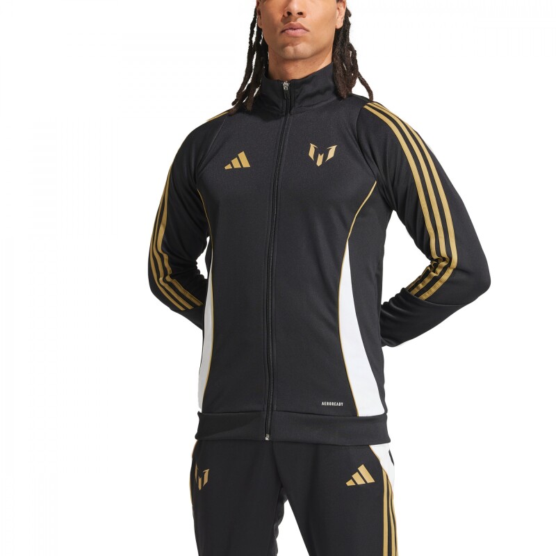 Jacket Messi Track Suit Track Top de Hombre Negro