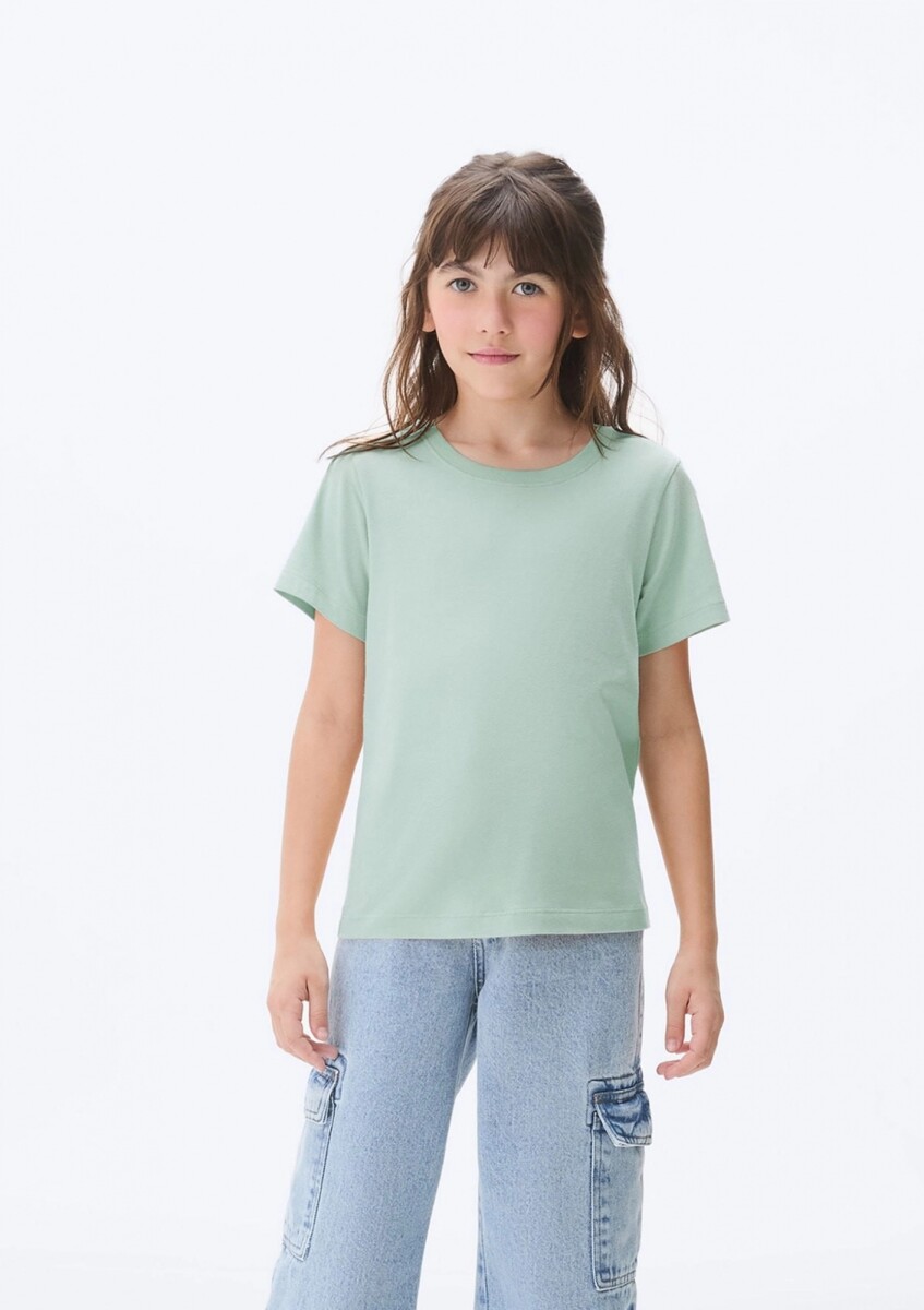 BLUSA MANGA CORTA INFANTIL - VERDE 