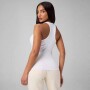 Bividi Modal Rib High Neck Built-In Bra Tank Mujer Classic White