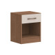 Mesa de Luz PEQUIN 1 Cajon color MACADAMIA BLANCO Mesa de Luz PEQUIN 1 Cajon color MACADAMIA BLANCO