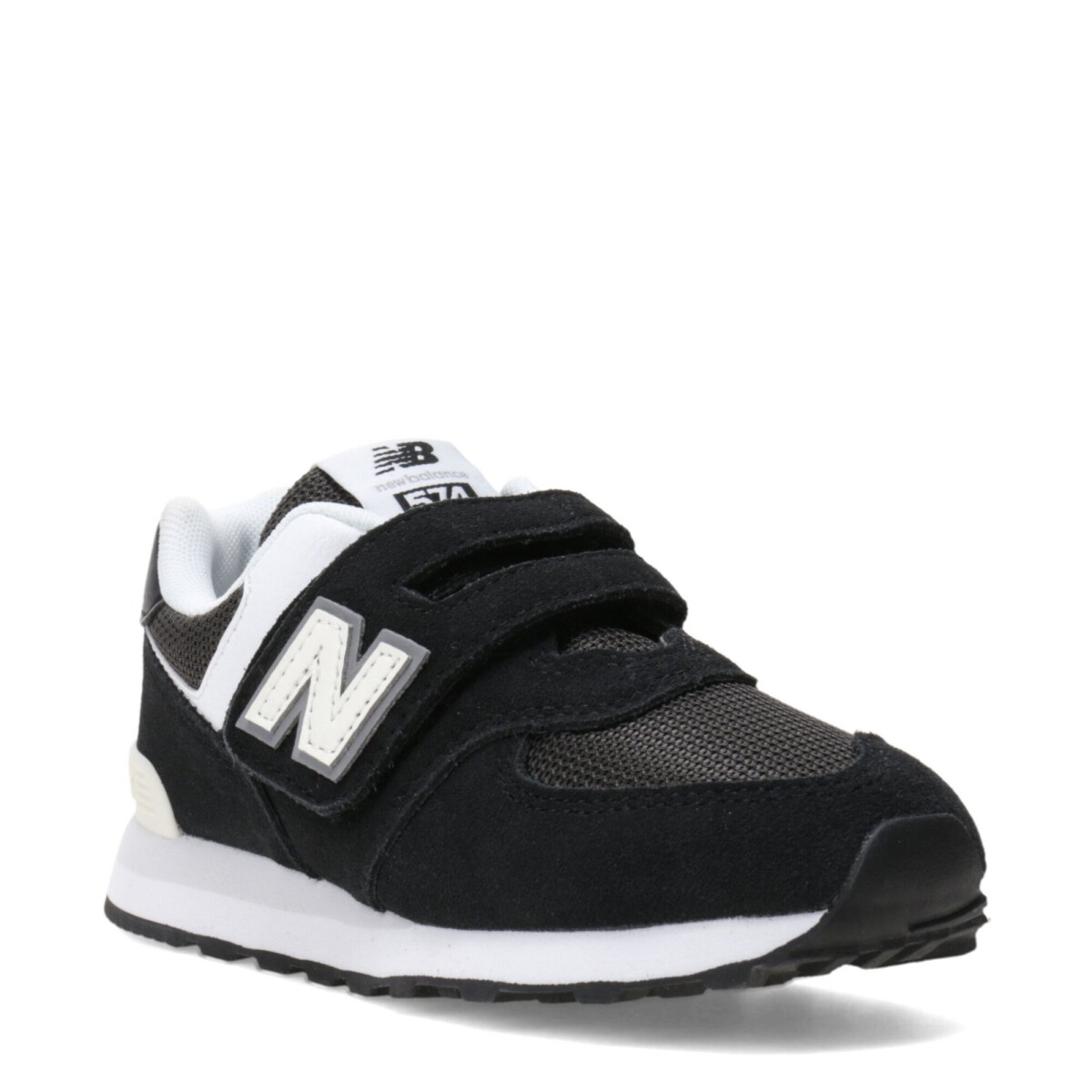 Championes de Niños New Balance P574 Velcro - Negro - Blanco 