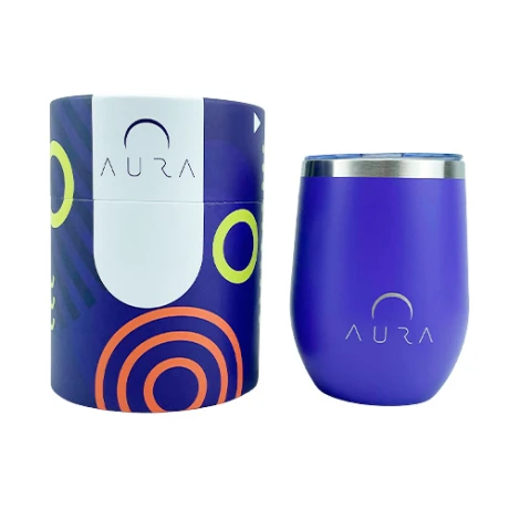 Mate Aura con Tapa 220ML Acero Inoxidable VIOLETA