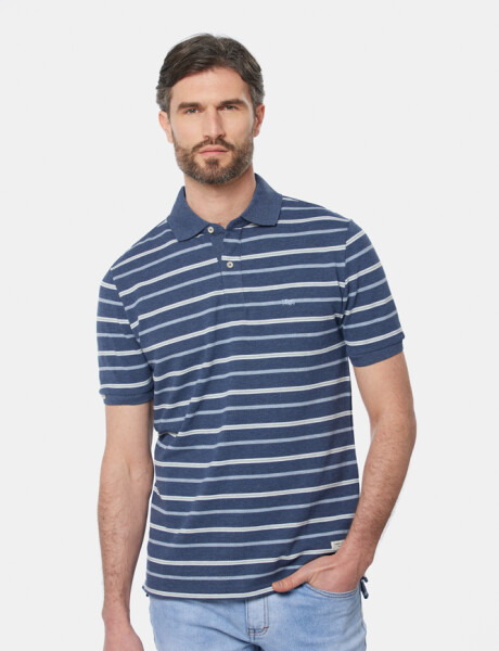 REMERA POLO PIQUE Azul