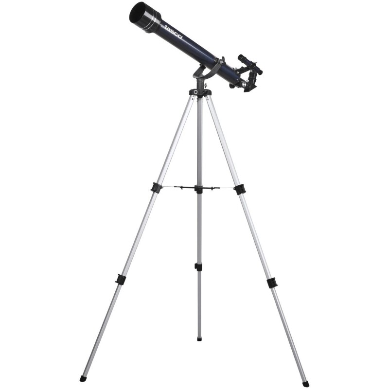 Telescopio Tasco Novice 60x700 mm – Refractor Azul con 402x y 6x24 TASCO - TELESCOPIO - 60 X 700 MM NOVICE BLUE REFRACTOR 402X MAG.6X24 FINDERSCOPE BOX