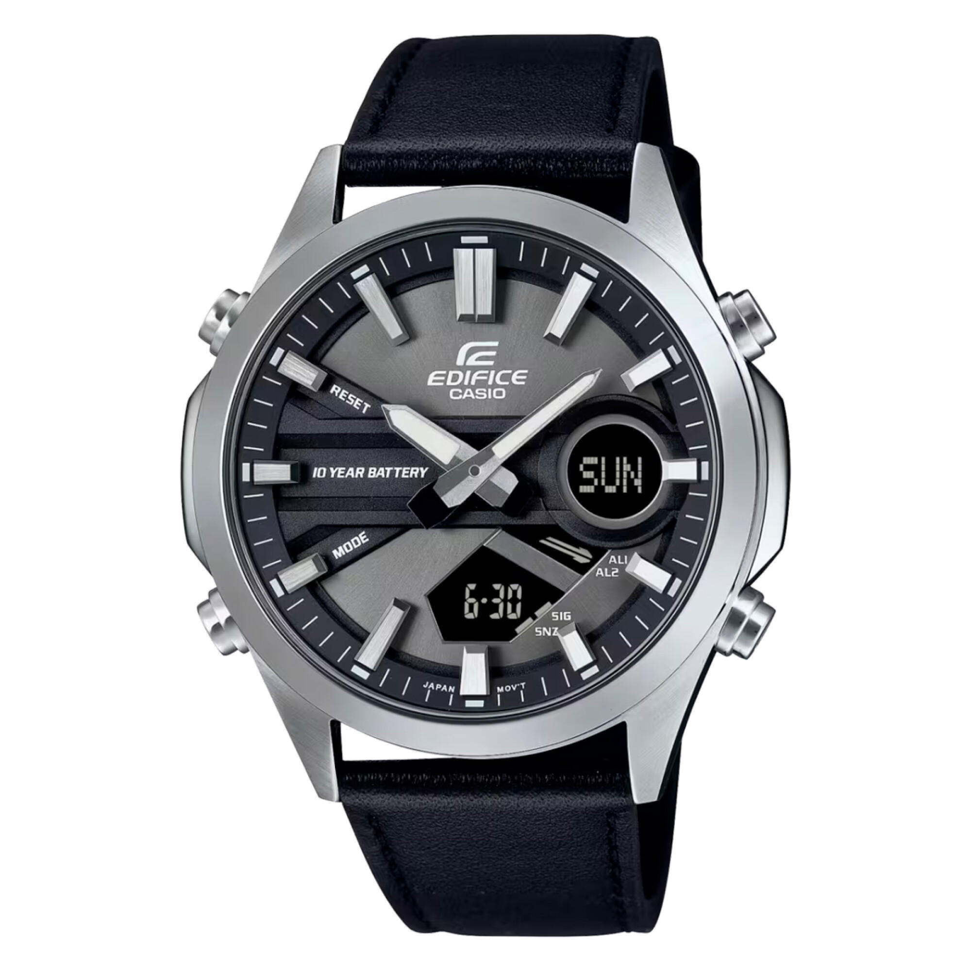 Reloj CASIO EDIFICE EFVC120L-8ADF en Cuero Negro Esfera 50mm — WatchMe - Main Image