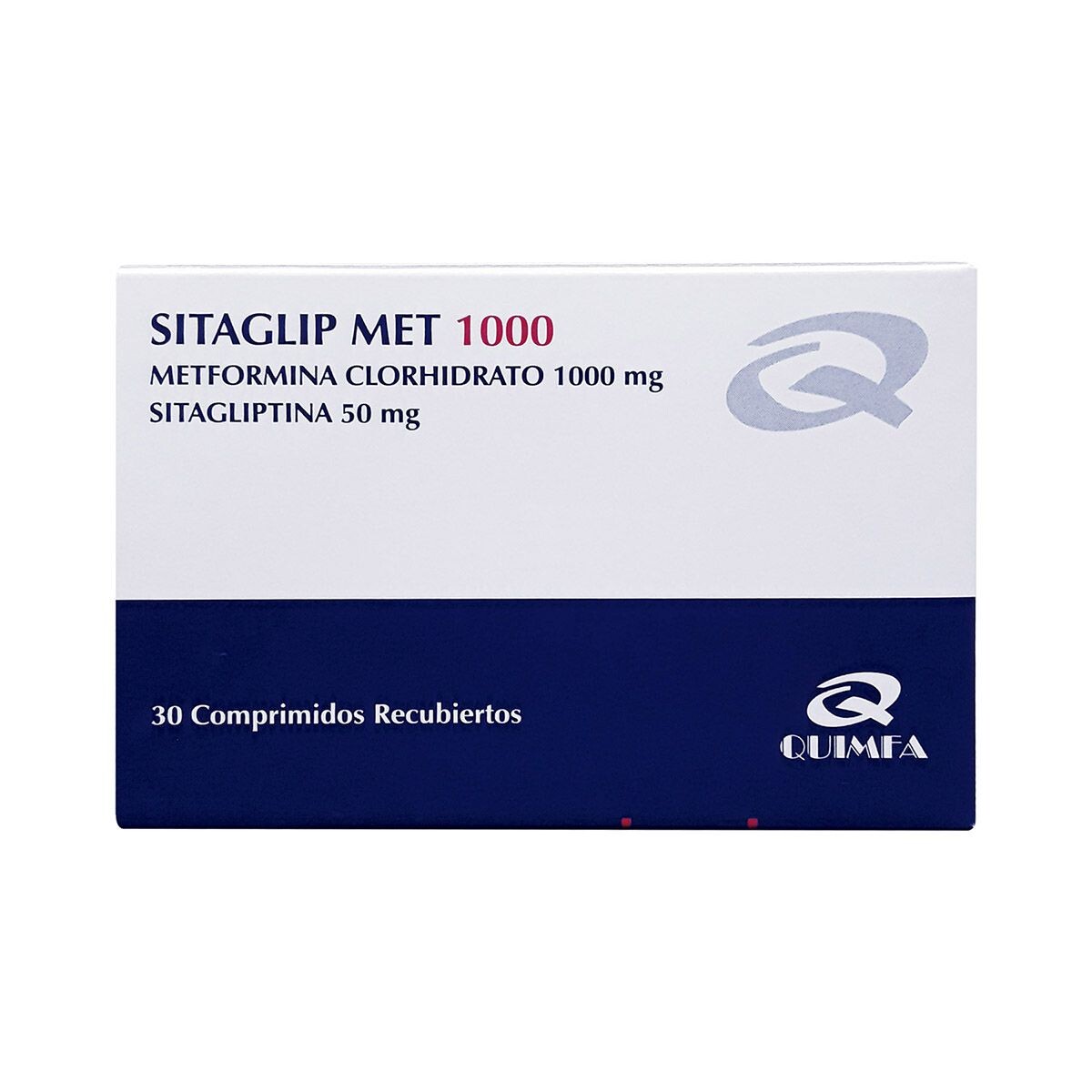 SITAGLIP MET 1000 CJ X 30 COMP. REC. 