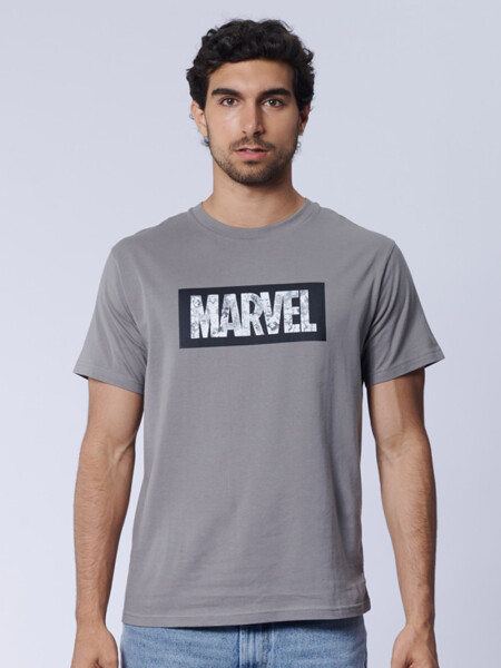 Remera Marvel Gris