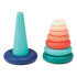 Juego Apilable Prámide Anillos Didáctico Para Niños Ludi Color Verde