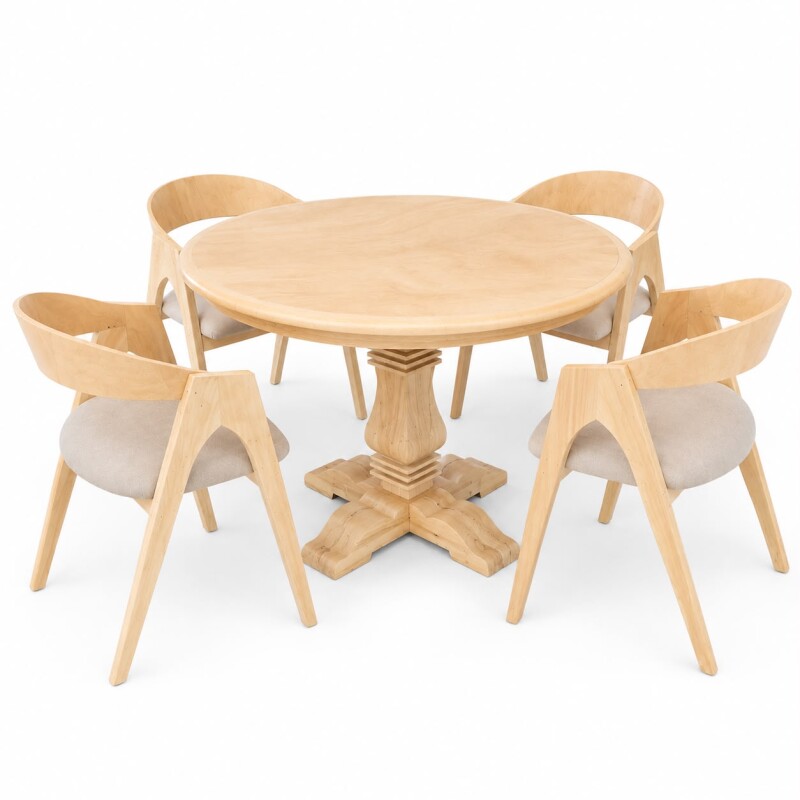 Juego de comedor Modelo Faraon 4 sillas Juego de comedor Modelo Faraon 4 sillas