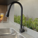 GRIFO DE COCINA DE MESADA NEGRO 35MM PULL DOWN 000