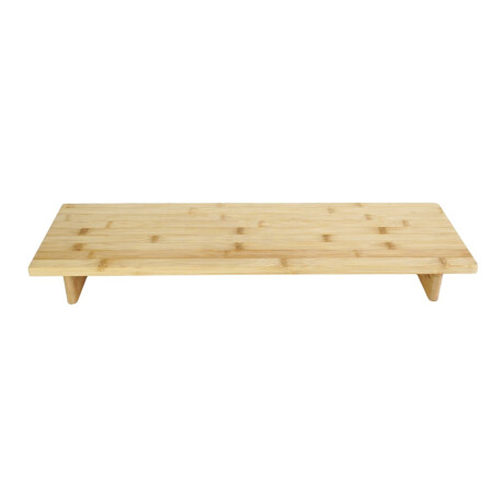 Bandeja rectangular de bamboo con pie Bandeja rectangular de bamboo con pie
