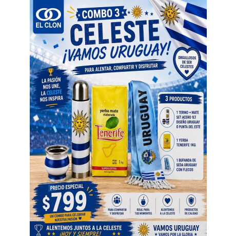 Combo Celeste Nº3 Combo Celeste Nº3