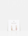 Aros Argollas Strass Argollas Con Dijes - Dorado