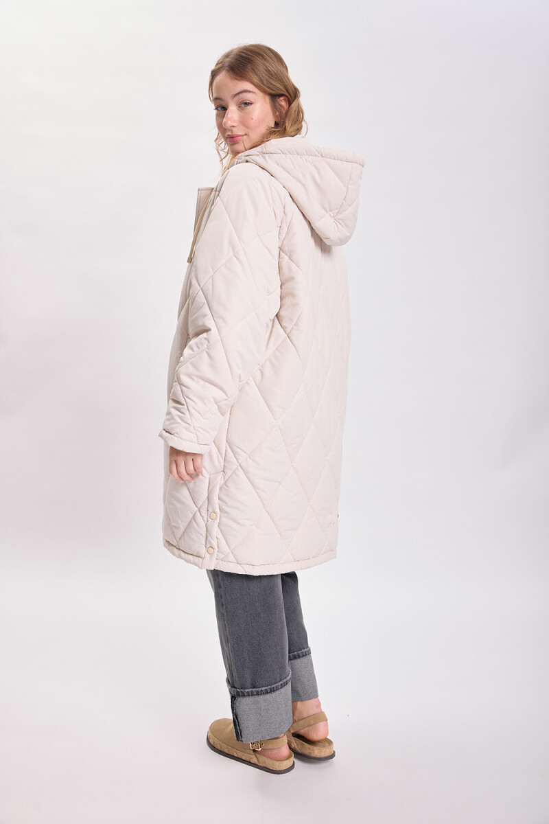 Campera capitoneada Crudo