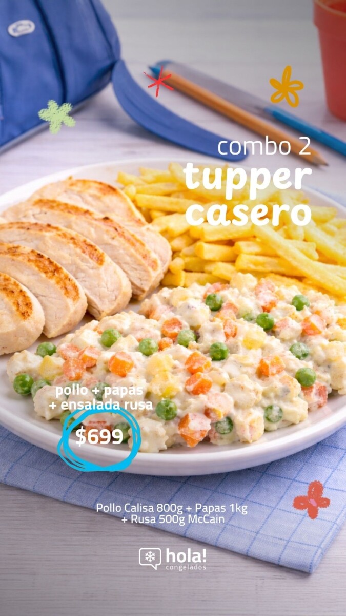 VUELTA A CLASES - PACK TUPPER FÁCIL - RINDE HASTA 4 COMIDAS ADULTO 