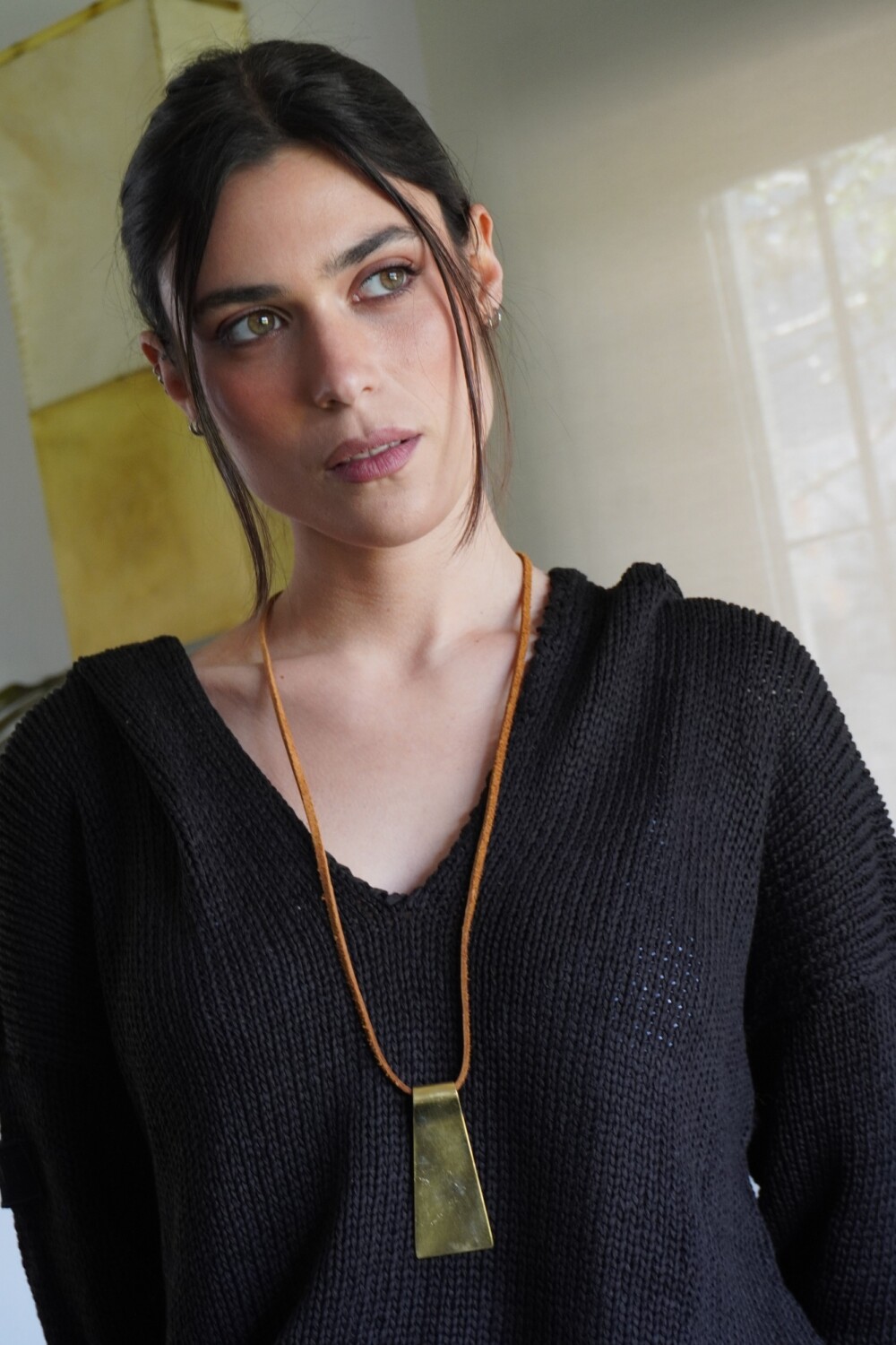 Irregular Necklace Bronce