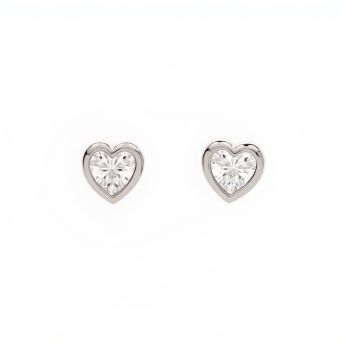 Caravanas Corazón-Plata 925-Piedra Zirconia-CA3033 - conpiedra 