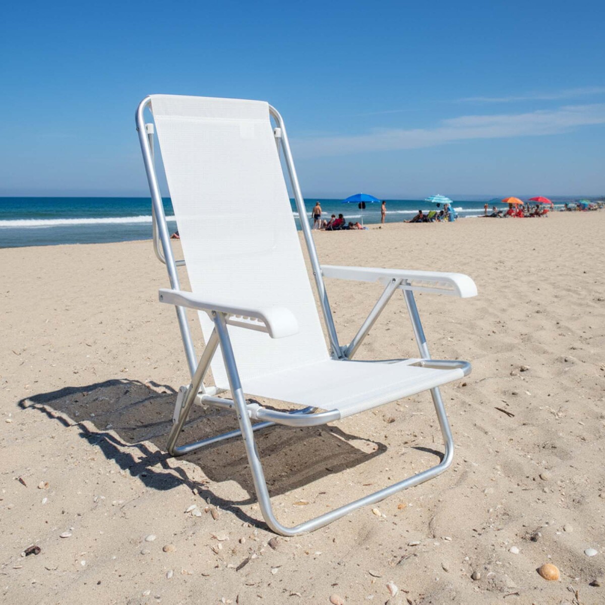 SILLA RECLINABLE - ALUMINIO BLANCO SANNET 8P MOR 
