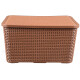 Set x3 Caja rattan 20 lts MARRON