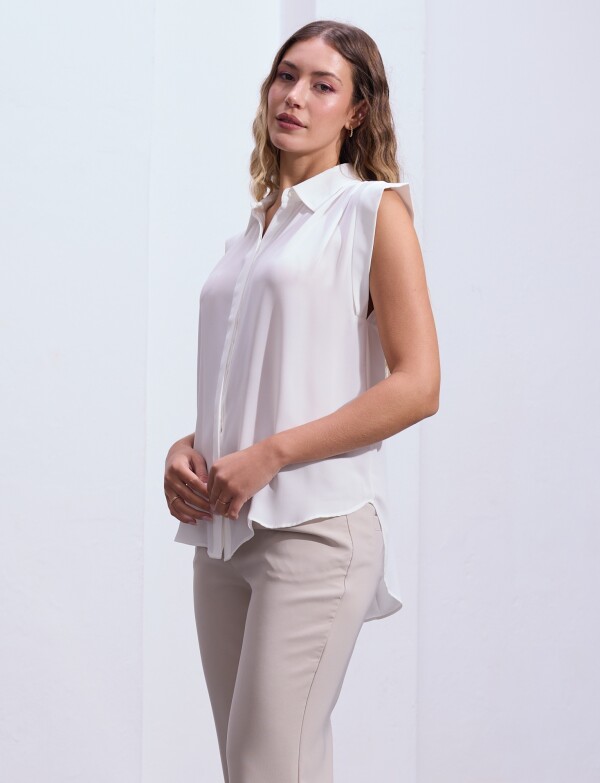 Blusa Botones CRUDO