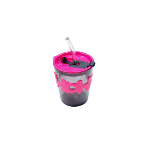 Vaso de vidrio HOHO con sorbito 380ml Vaso De Vidrio Hoho Con Sorbito 380ml