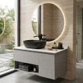 CONJUNTO DE BAÑO HABITARE MODELO SY1045-100 / MUEBLE + BACHA + ESPEJO Conjunto De Baño Habitare Modelo Sy1045-100 / Mueble + Bacha + Espejo