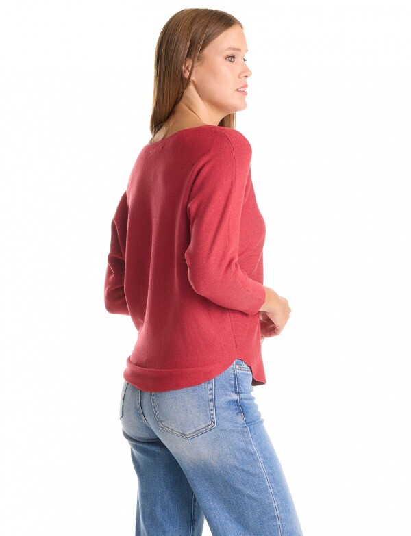 Buzo Dolman Ribs ROJO