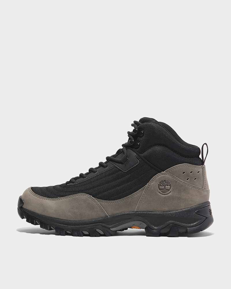 Botas Hiking Mt. Maddsen Mid Waterproof Hombre Black Mesh W Md Grey