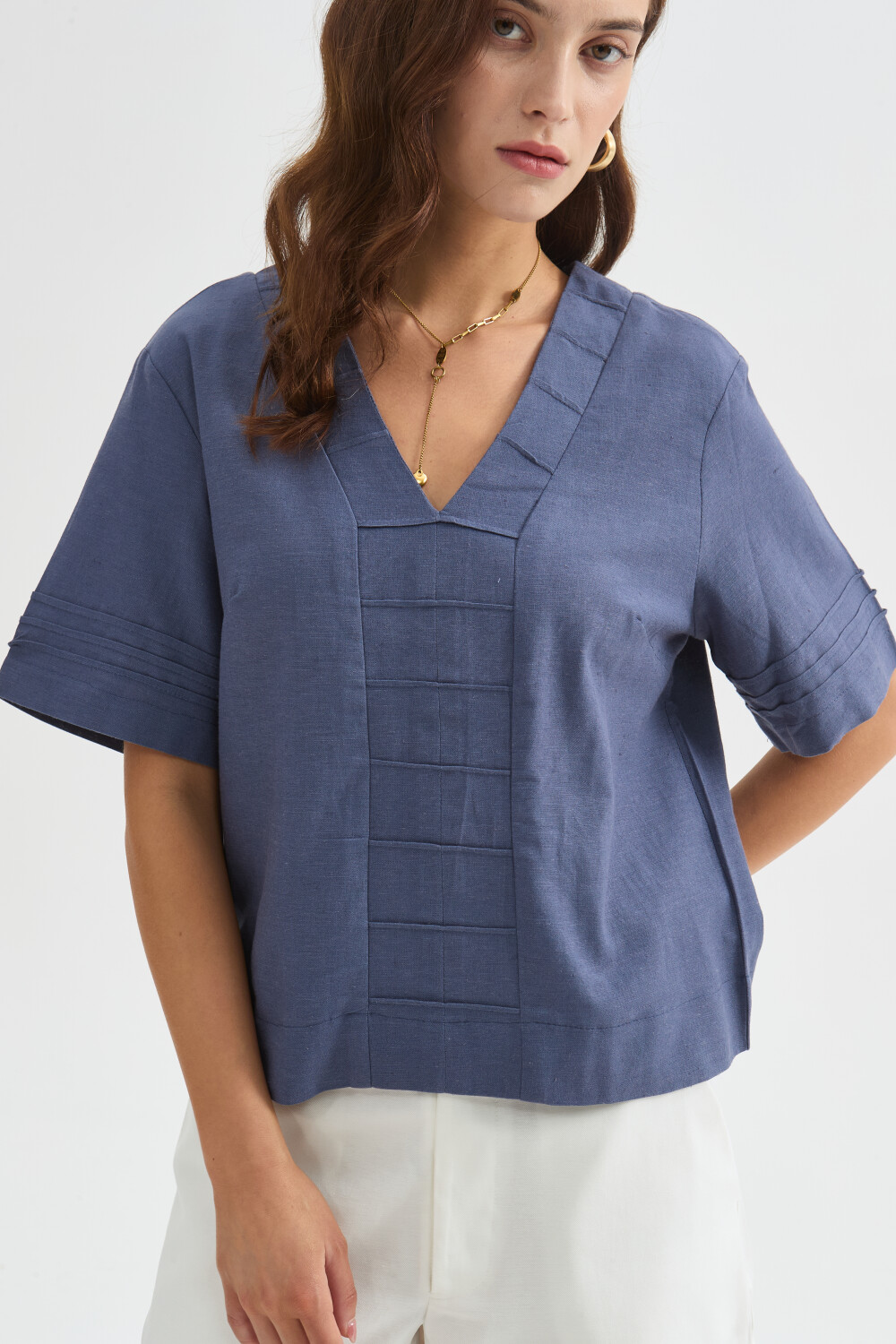 Blusa Jorvel Azul Piedra