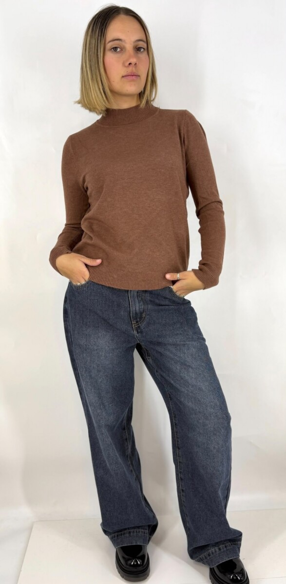 POLERA SLOWLY 8818 - MARRON 