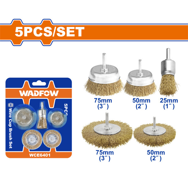 SET 5 CEPILLOS DE ALAMBRE CHATO COPA WADFOW SET 5 CEPILLOS DE ALAMBRE CHATO COPA WADFOW