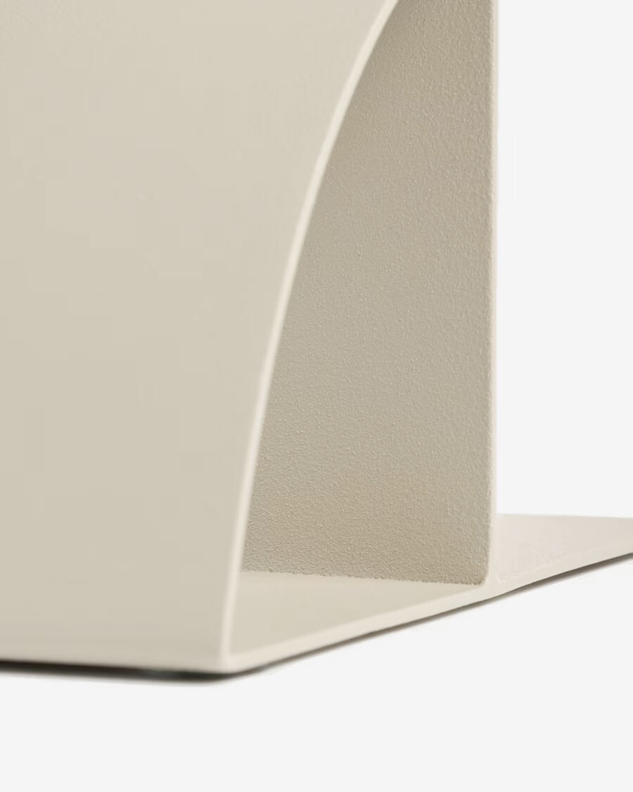 Sujetalibros Mistra de hierro beige Sujetalibros Mistra de hierro beige