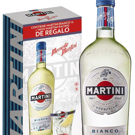 VERMOUTH MARTINI BIANCO 1LT + VASO VINTAGE VERMOUTH MARTINI BIANCO 1LT + VASO VINTAGE
