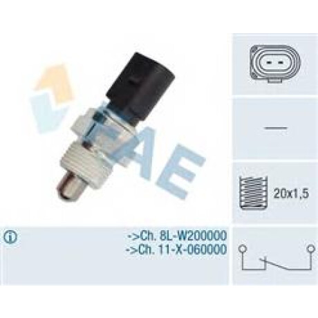 BULBO INTERRUPTOR VOLKSWAGEN M.ATRAS GOLF-AUDI A3-4 20X1.5 F.OVAL FAE BULBO INTERRUPTOR VOLKSWAGEN M.ATRAS GOLF-AUDI A3-4 20X1.5 F.OVAL FAE