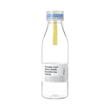 Botella plástico 600 ml gris