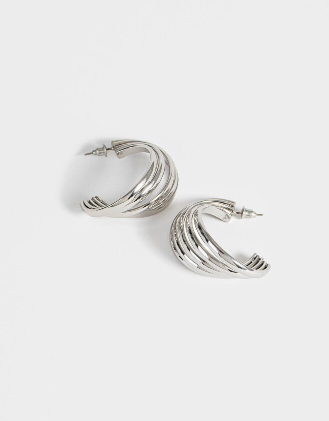 Aros Argollas Vintage Argollas Vintage - Plateado