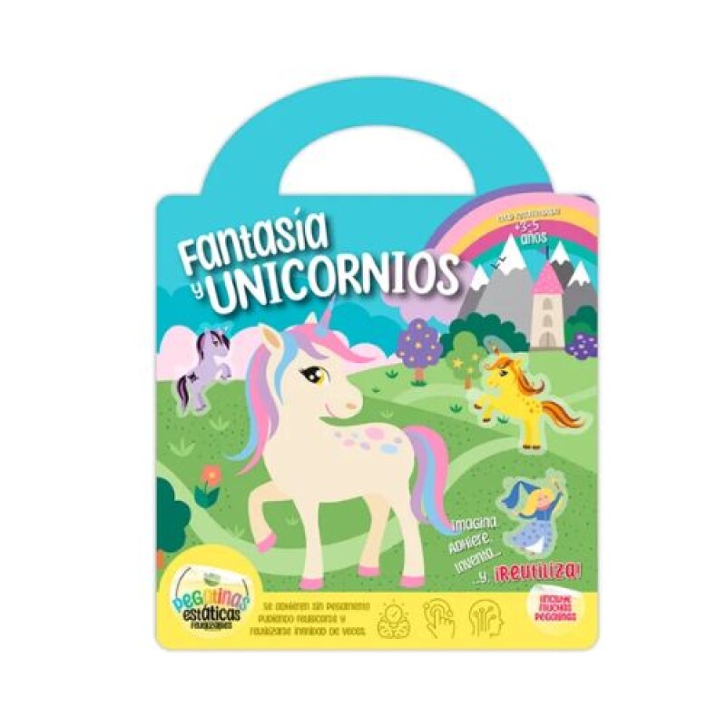 Libro con stickers de Fantasía y unicornios Imagiland Libro Con Stickers De Fantasía Y Unicornios Imagiland