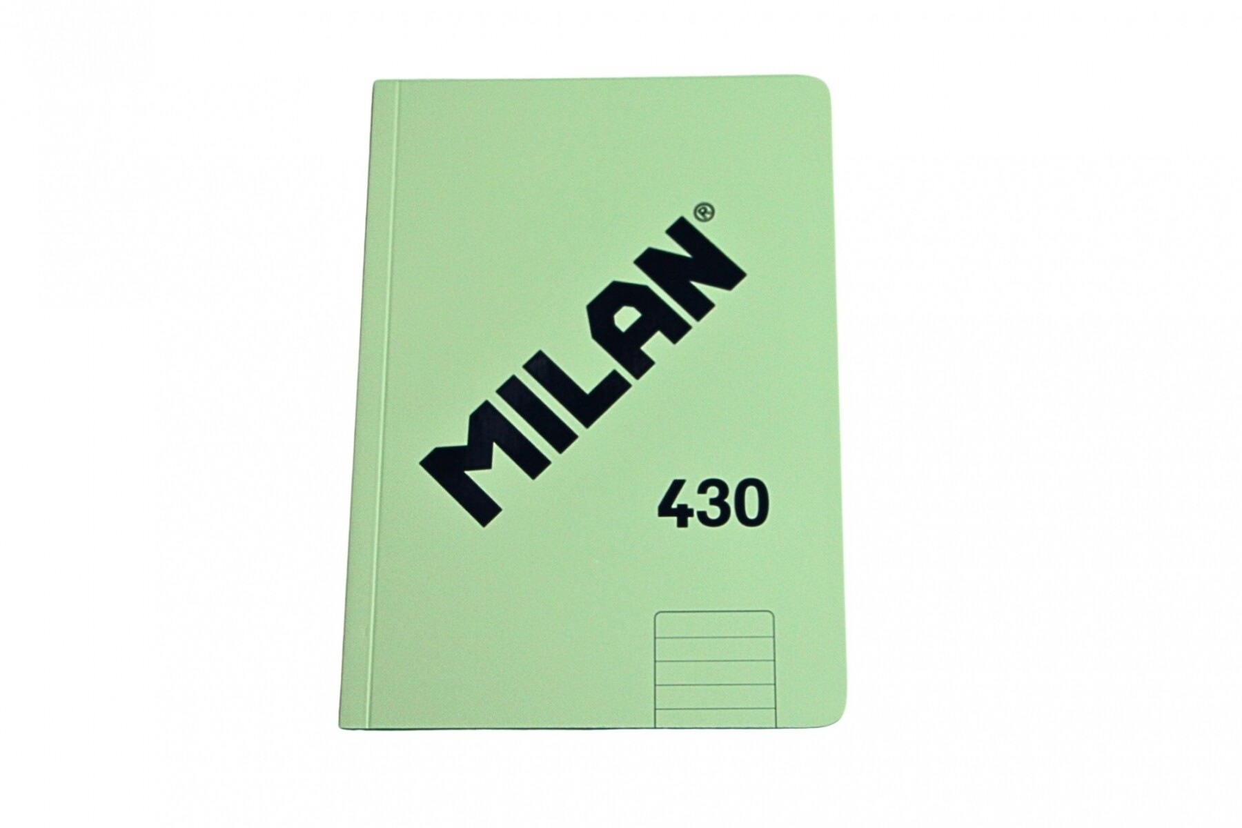CUADERNO MILAN TAMAÑO A5 RAYADO DE 48 HOJAS COLOR VERDE PASTEL 