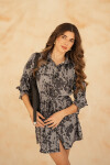 CAMISERO EMILY MINI GRAY MOOIRE DENIM CAMISERO EMILY MINI GRAY MOOIRE DENIM