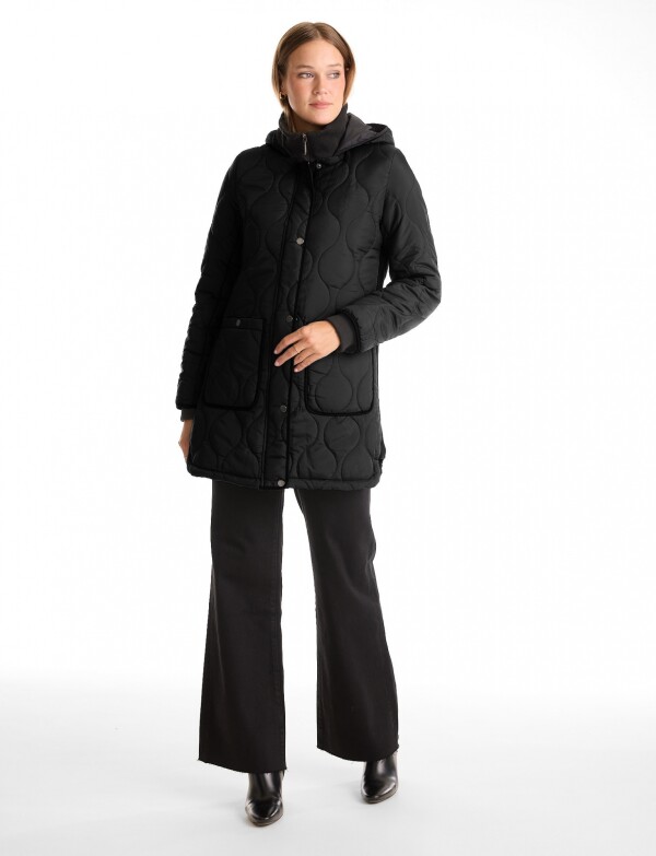 Campera Capitoneada NEGRO