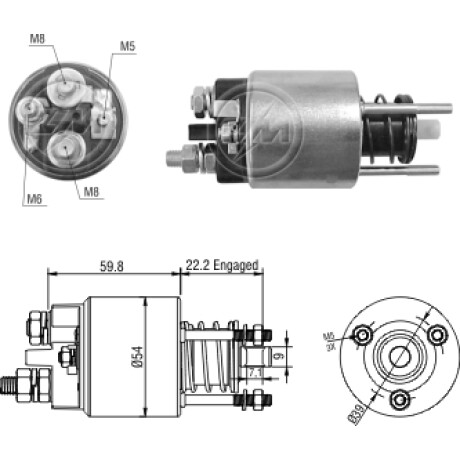 AUTOMATICO DE ARRANQUE BMW BMW SERIE 3 5 82/ 12V MARELLI ZM AUTOMATICO DE ARRANQUE BMW BMW SERIE 3 5 82/ 12V MARELLI ZM