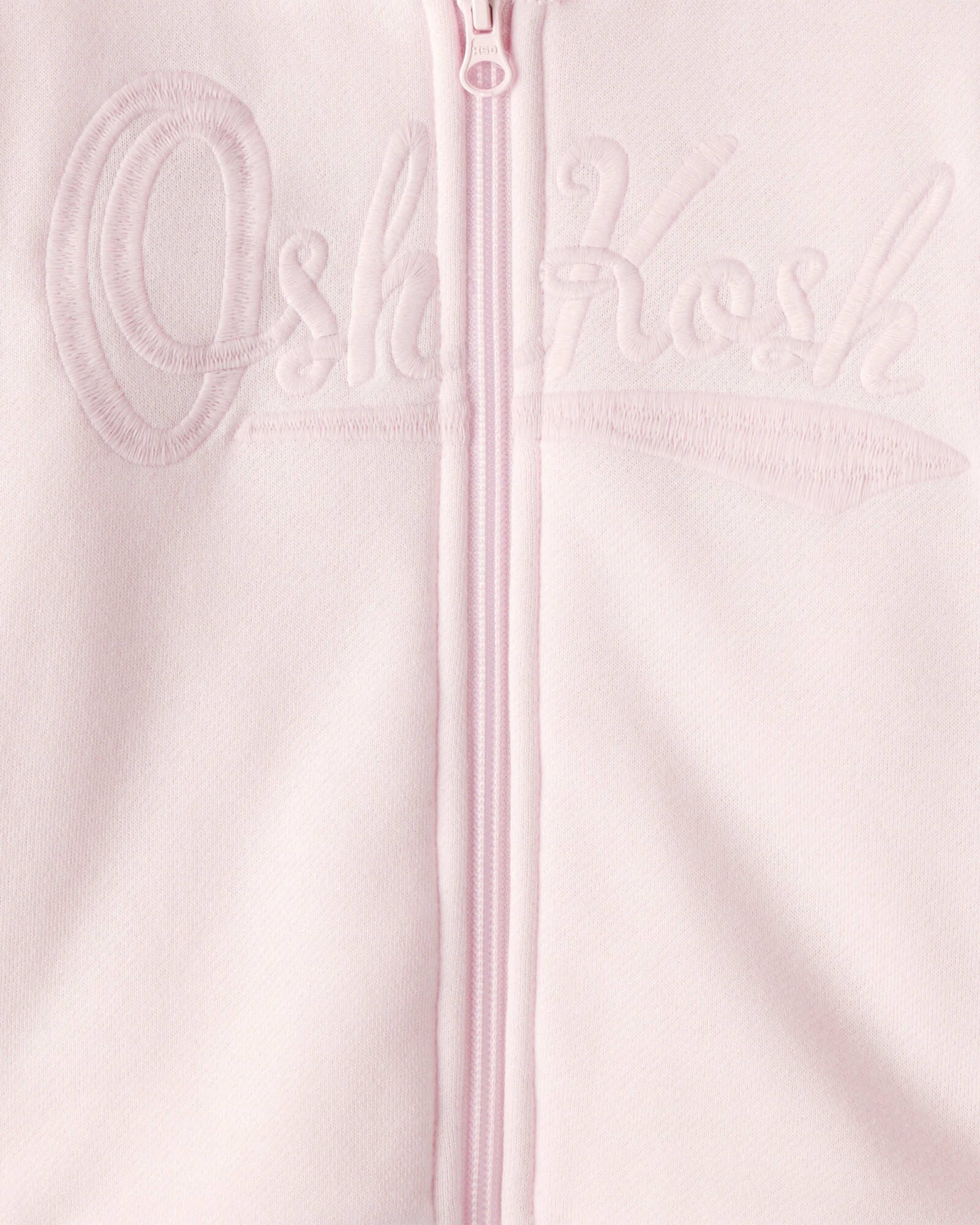 Campera de algodón, con forro polar y logo Sin color