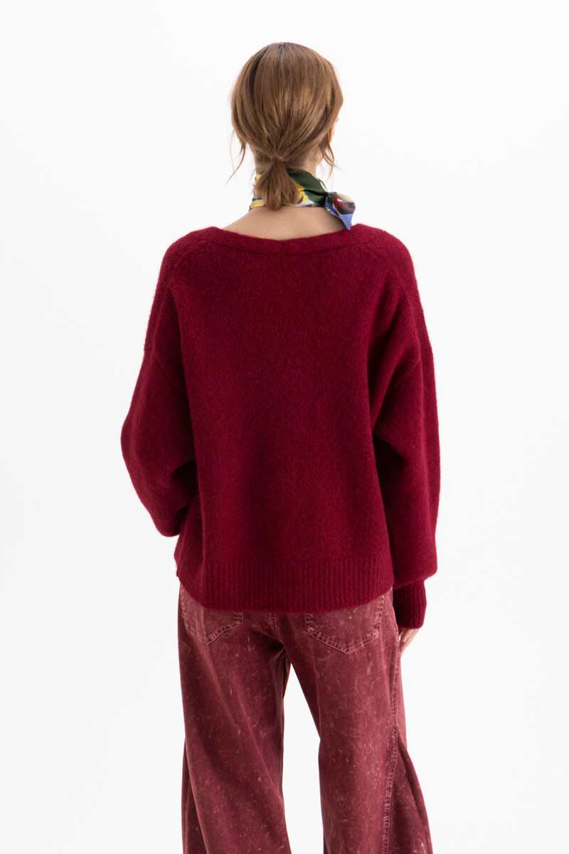 CARDIGAN OLIVIA Bordo